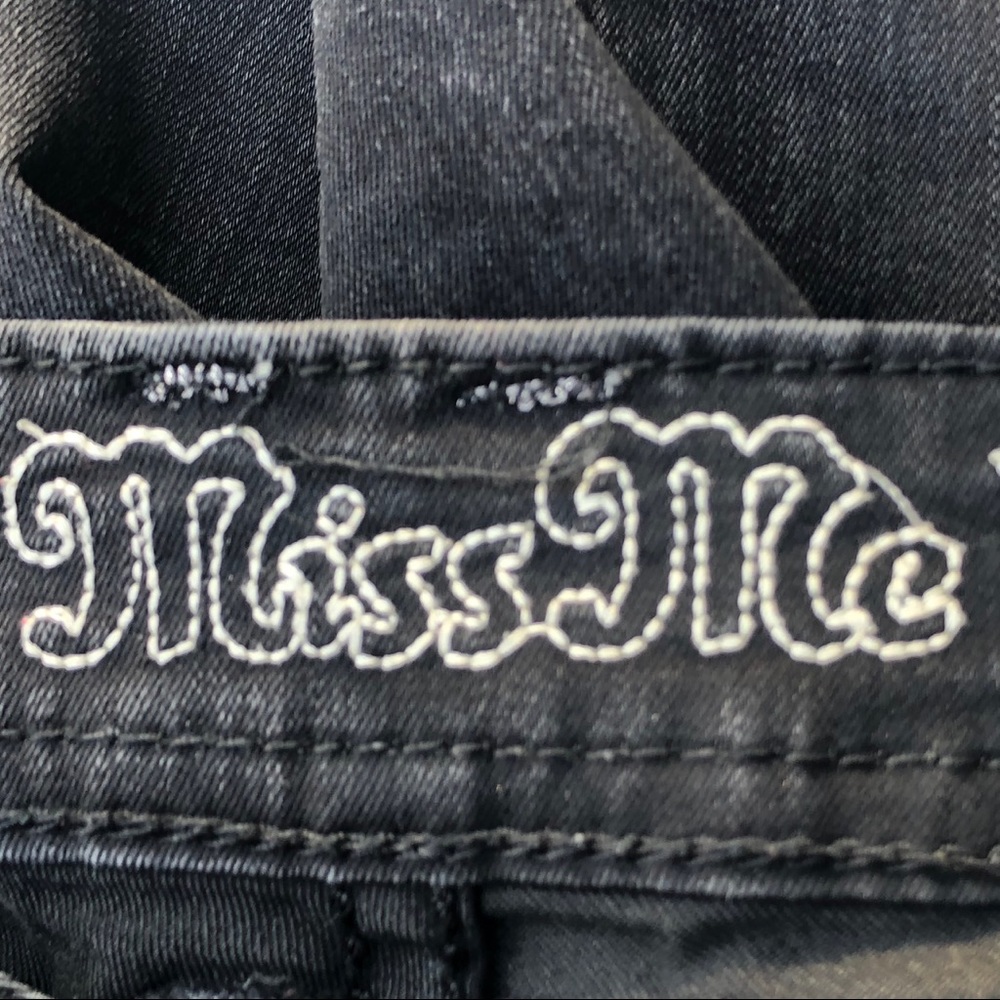 Miss Me Angel Wings Black Jegging Size 28 - image 8